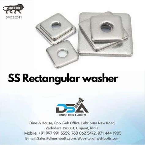 Nickel Alloy Fasteners - Gi Square Washers Manufacturer from Vadodara