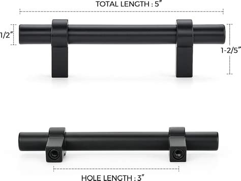HomeExpert Home Expert 5 Pack Cabinet Handles 3 Inch Black India | Ubuy