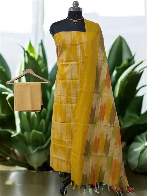 Pure Cotton Ikat Handloom Salwar Suit - Leheriya.com