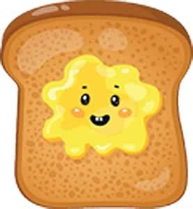 Divine Designs Happy Yummy Breakfast Food Cartoon Emoji Vinyl Decal ...