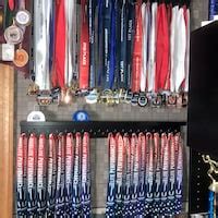 Buy Large Medal Wall Holder Wide Top Shelf / Trophy Medal Ribbon ...
