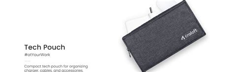 Minimalist L26 Laptop Sleeve Cover With Charger Pouch (Grey) – Craloft