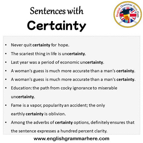 Image result for Object Example of Certainty