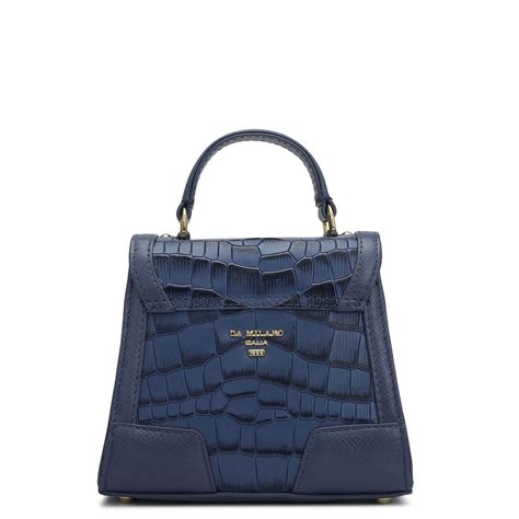 Small Croco Franzy Leather Sling - Stardust – Da Milano