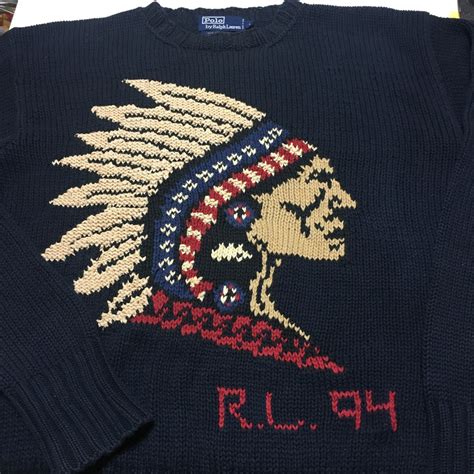 POLO RALPH LAUREN INDIAN HEAD KNIT 1994y | Aims Vintage