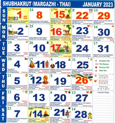 Tamil Calendar 2025