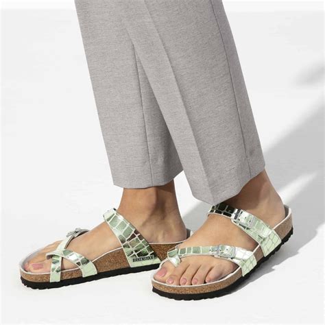BIRKENSTOCK Mayari Micro Fibre Sandal - Gator Gleam Copper