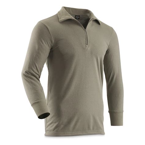 Mil-Tec Tricot Long Sleeve Quarter Zip Shirt | Sportsman's Guide