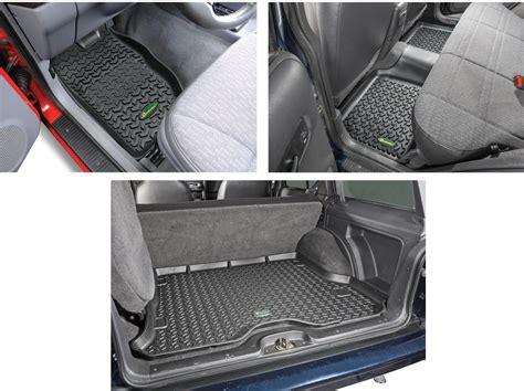 Quadratec Ultimate All Weather Floor Liner Triple Combo for 84-01 Jeep ...