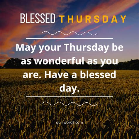 55 Thursday Blessings, Wishes, and Messages 2026 - QuillWords