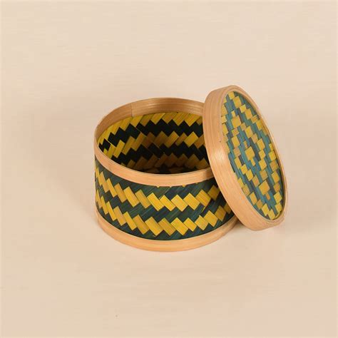 Colourful Bamboo Storage Box - Green – Woodygrass