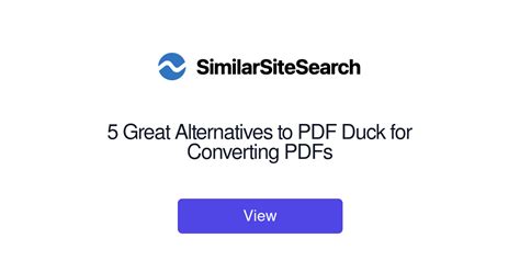 5 Great Alternatives to PDF Duck for Converting PDFs - SimilarSiteSearch