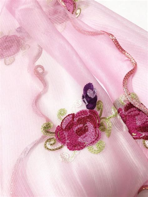 Floral Embroidered Scarf | SHEIN USA