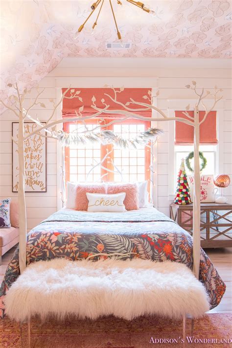 A Little Christmas Decor in Addison’s Coral Girl’s Bedroom with Shaw ...