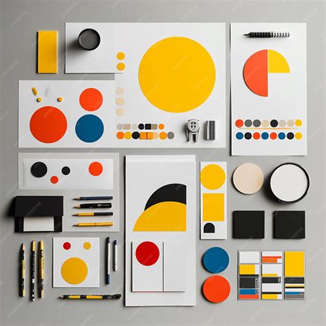 Visual style guide with color palette typography and spacing guidelines for a cohesive design ...