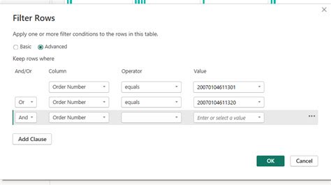 Power Query Filter Rows Basic UI bug - Microsoft Fabric Community