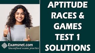 Aptitude Races and Games Practice Tests - Free Online Exam Preparation ...