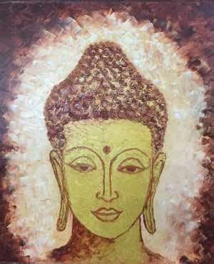 Buy Painting Golden Buddha Artwork No 13907 by Indian Artist Shilpi ...