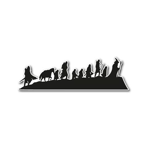 Lord Of The Rings Inspired Middle Earth Journey Vinyl Decal ...