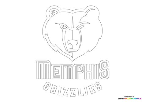memphis grizzlies logo - Coloring Pages for kids