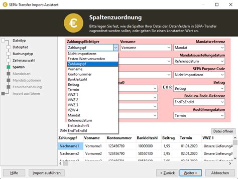 Importing data > Import from files (Excel, CSV, Access) and databases