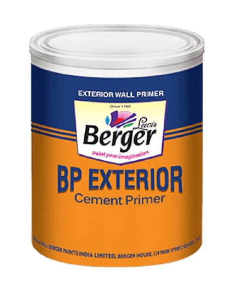 Berger BP Exterior Cement Primer – Buy construction materials online at ...