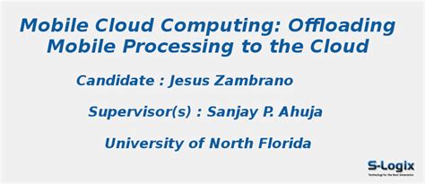 Mobile Cloud Computing - PHD Thesis | S-Logix