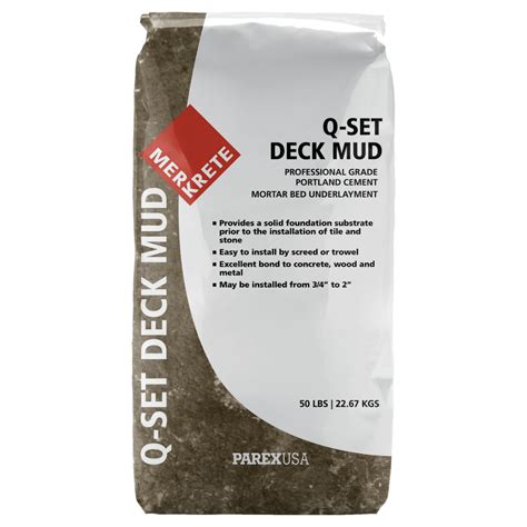 Q-SET DECK MUD - Icasa USA Building Material Distributor