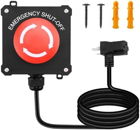 Piggyback Style Emergency Stop Button Kit with Large Stop Sign Panel ...