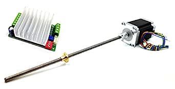 INVENTO 1pcs TB6600 Driver + Nema 23 25 Kg-cm Stepper Motor + Flexible ...