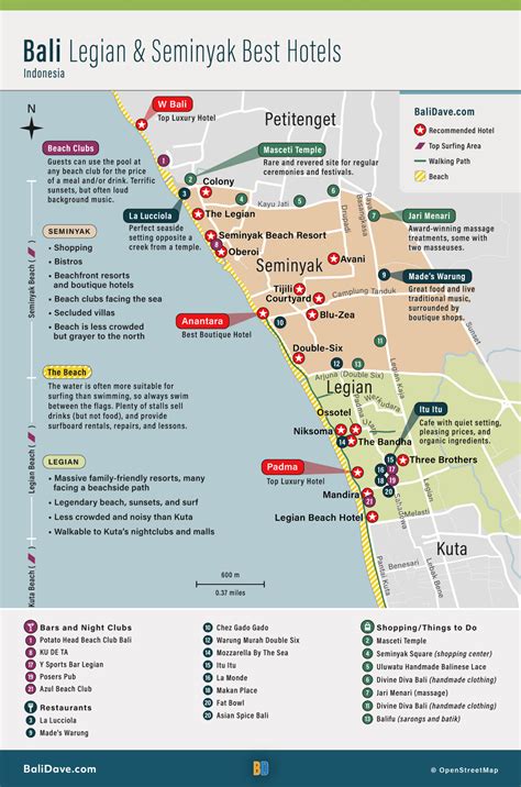 BALI MAPS - Kuta, Seminyak, Nusa Dua, Ubud & Sanur - BaliDave