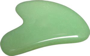 jaderoller Green Jade Gua Sha Stone Massager - jaderoller : Flipkart.com