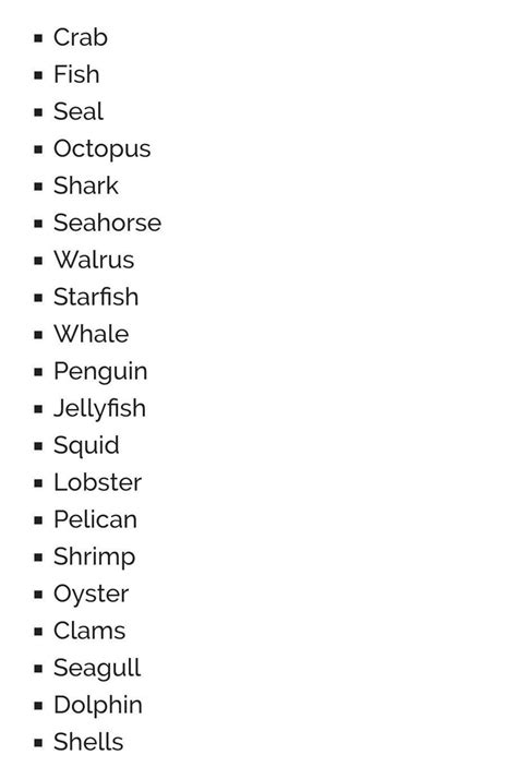 name the ten water animal - Brainly.in