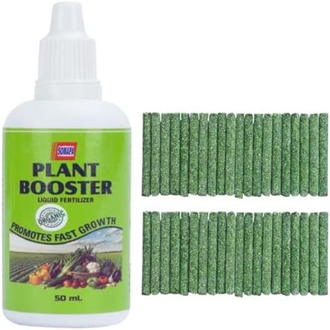 Plant Booster Liquid 50ml + Organic Plant Food (20Sticks) | Growth ...