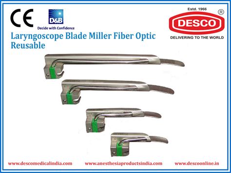 Fiber Optic Laryngoscope Blade Miller Disposable Manufacturers & Exporters