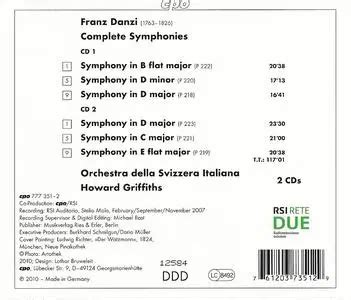Howard Griffiths, Orchestra della Svizzera Italiana - Franz Danzi ...