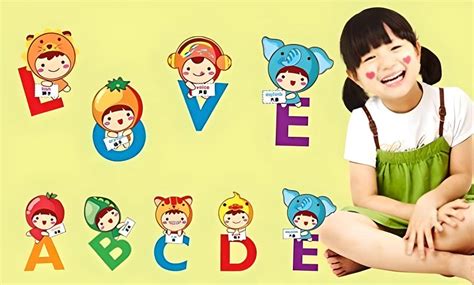 JAAMSO ROYALS Kid 's room cartoon Learning to Read Pictures Baby ...