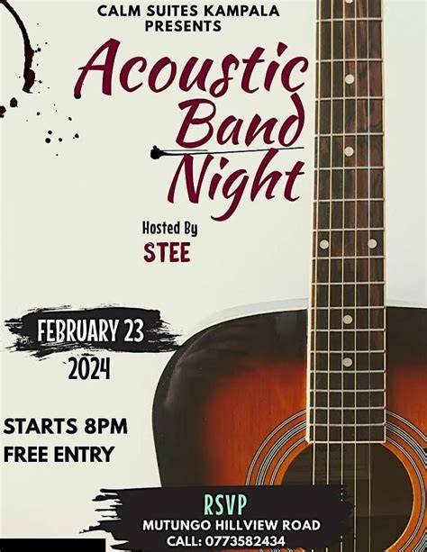 Acoustic Band Night Kampala, Calm Suites Kampala, 23 February 2024 ...