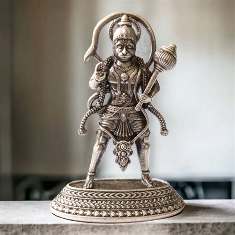 925 Sterling Silver Oxidised Hanuman Ji Idol – LBV