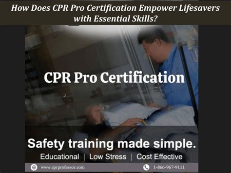 CPR Pro Certification: Empower Lifesavers