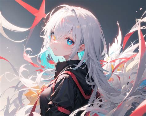 Download wallpaper 1280x1024 girl, anime, glance, blush standard 5:4 hd ...