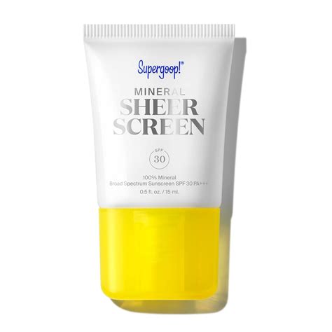 Buy Supergoop! Mineral Sheerscreen SPF 30 PA+++, 0.5 fl oz - 100% ...