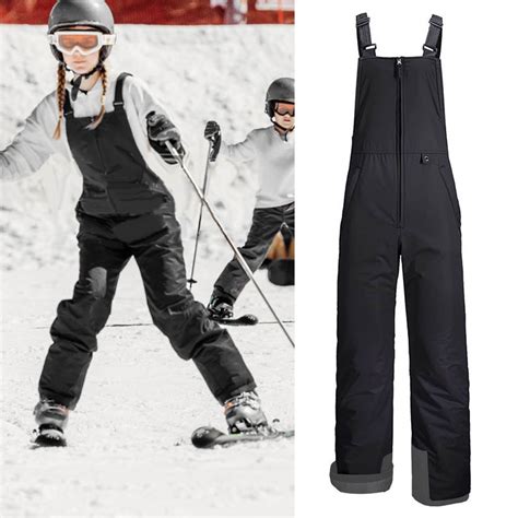 Sunisery Kids Waterproof Insulated Ski Bib Overalls for Boys & Girls ...