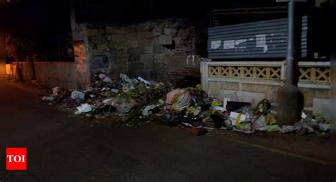 Foul smell from garbage - Times of India