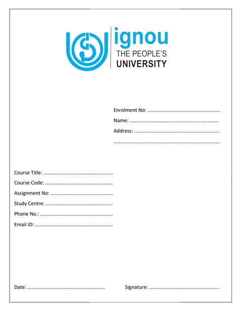 Image result for How Many Pages Ignou Assignment