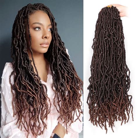 ZRQ Ombre Faux Locs Crochet Hair Extensions - Curly Wavy India | Ubuy