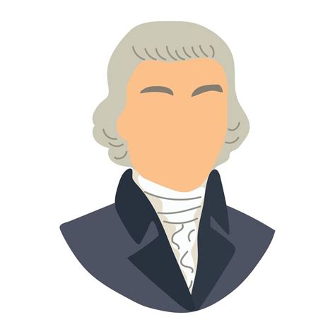 Thomas Jefferson icon clipart avatar logotype isolated illustration ...
