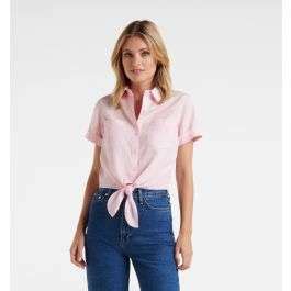 Buy Tara Tie Front Shirt - Forever New