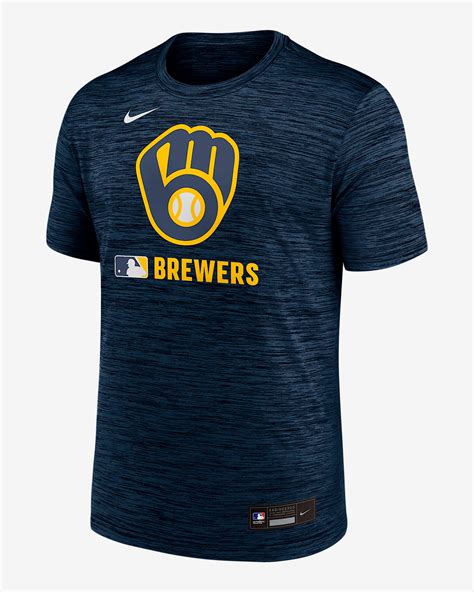 Milwaukee Brewers Authentic Collection Velocity Men's Nike Dri-FIT MLB ...
