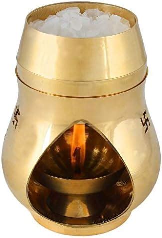 KRIWIN® Brass Camphor Aroma Incense Burner Lamp Aroma Lamp Oil Burner ...